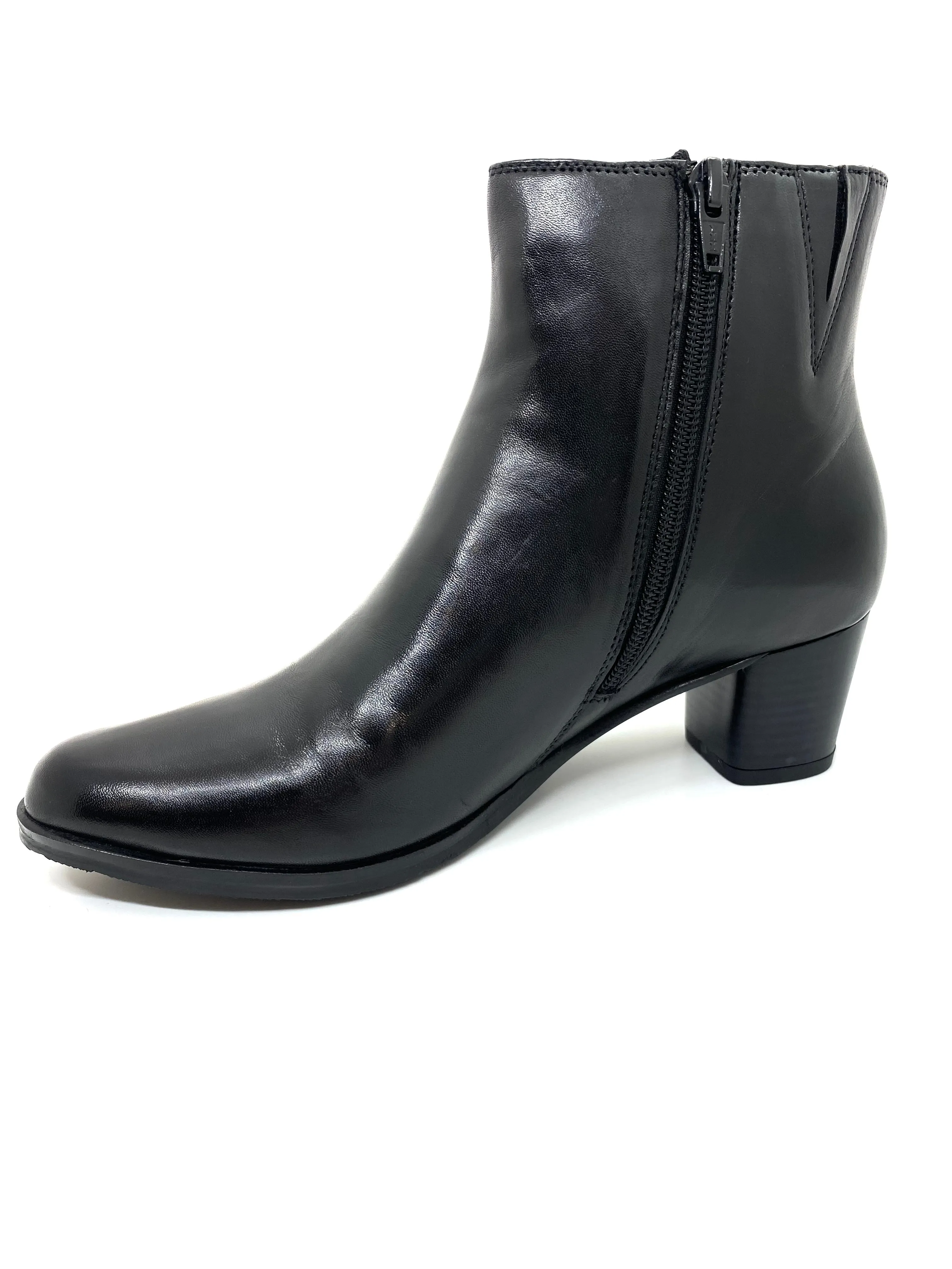 Andare Jedina Mid Heel Zip Ankle Boot