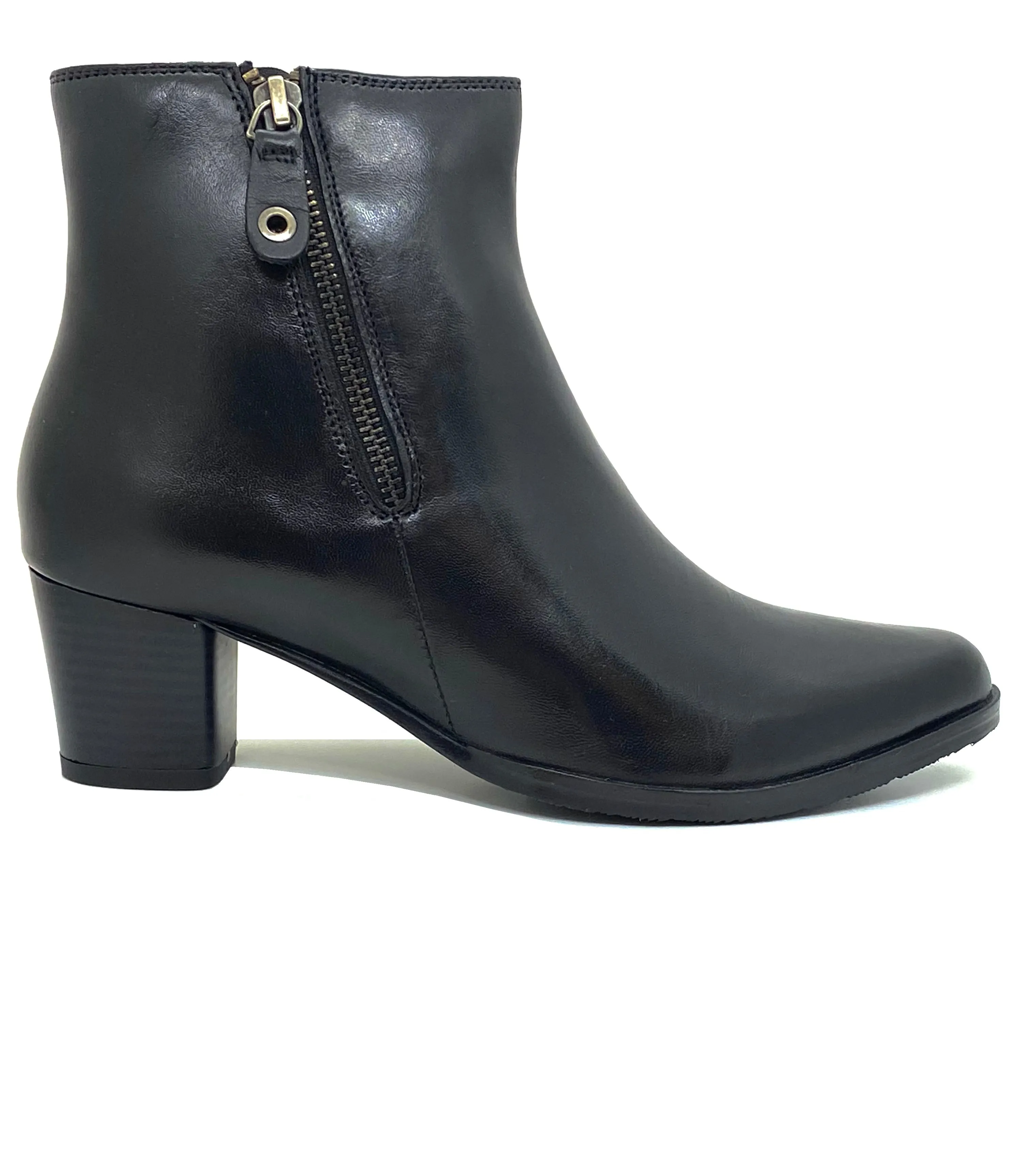 Andare Jedina Mid Heel Zip Ankle Boot