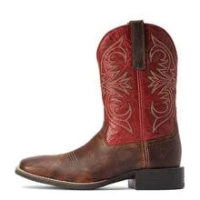 Ariat Boots Mens Sport Pardner Matte Rebel Brown/Blood Red (10042391)