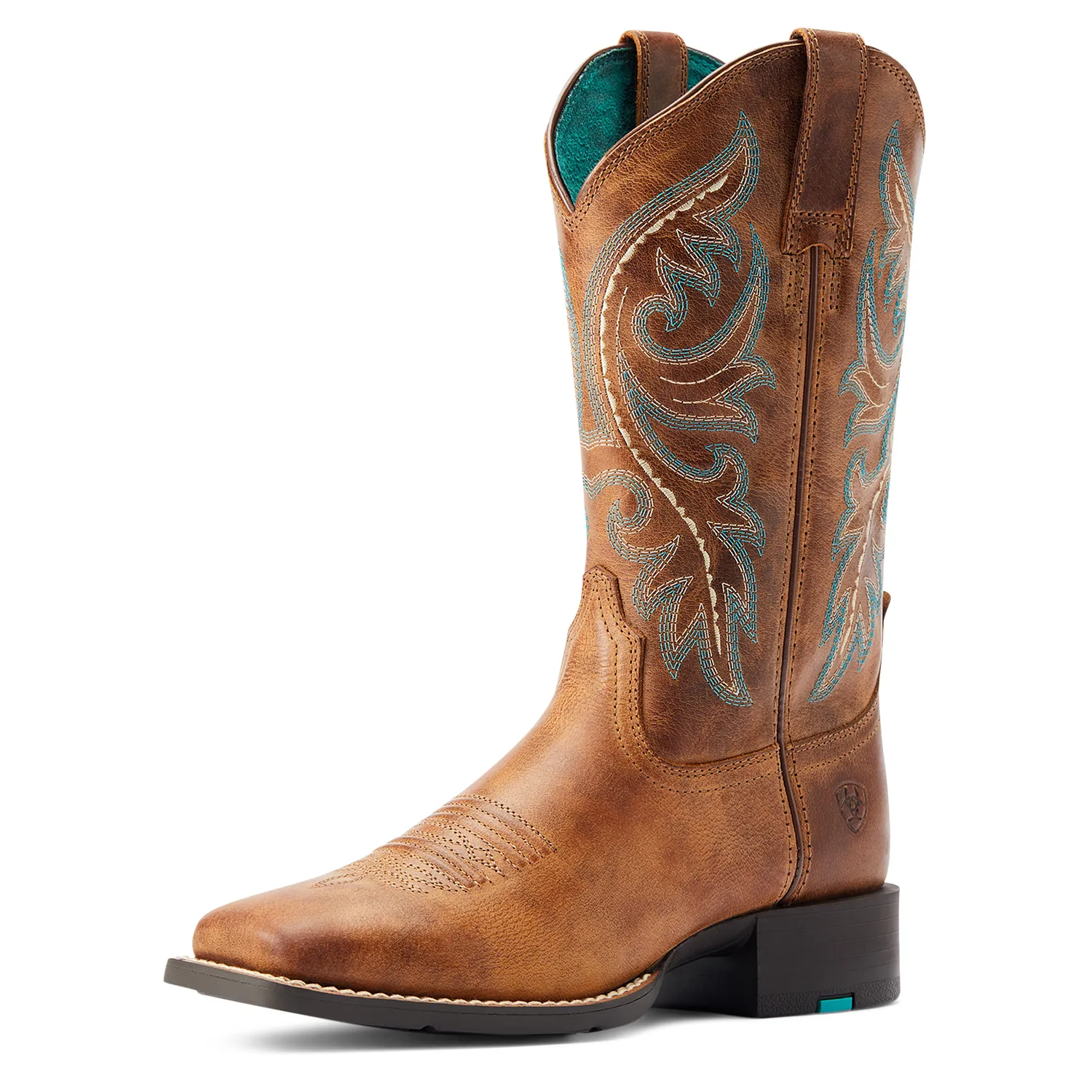 Ariat Womens Round Up Back Zip Western Boot Desert Sand