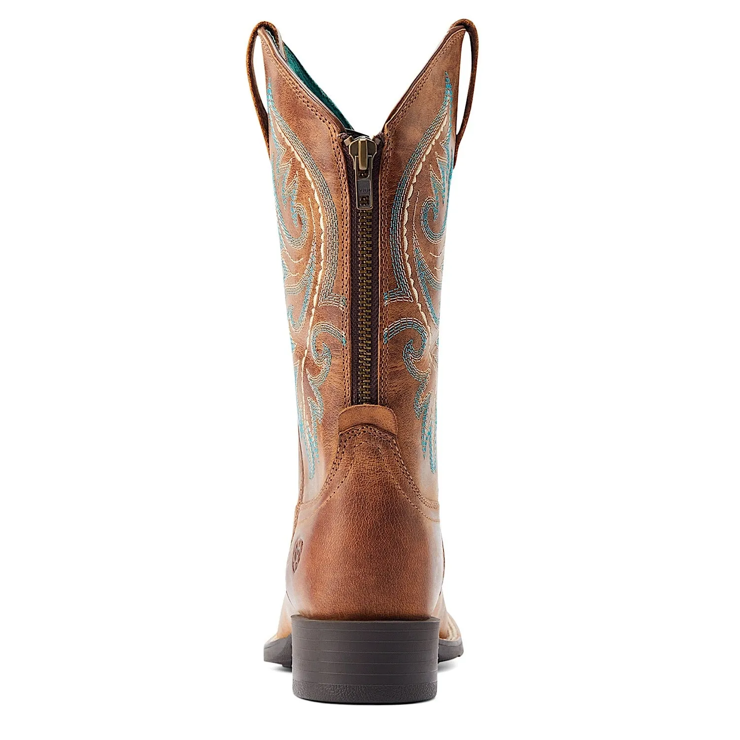 Ariat Womens Round Up Back Zip Western Boot Desert Sand