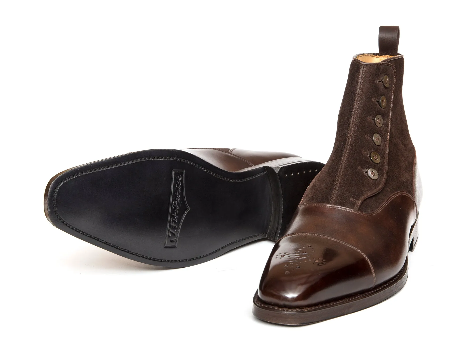 Bagley - MTO - Dark Brown Museum Calf / Dark Brown Suede - LPB Last - Double Leather Sole