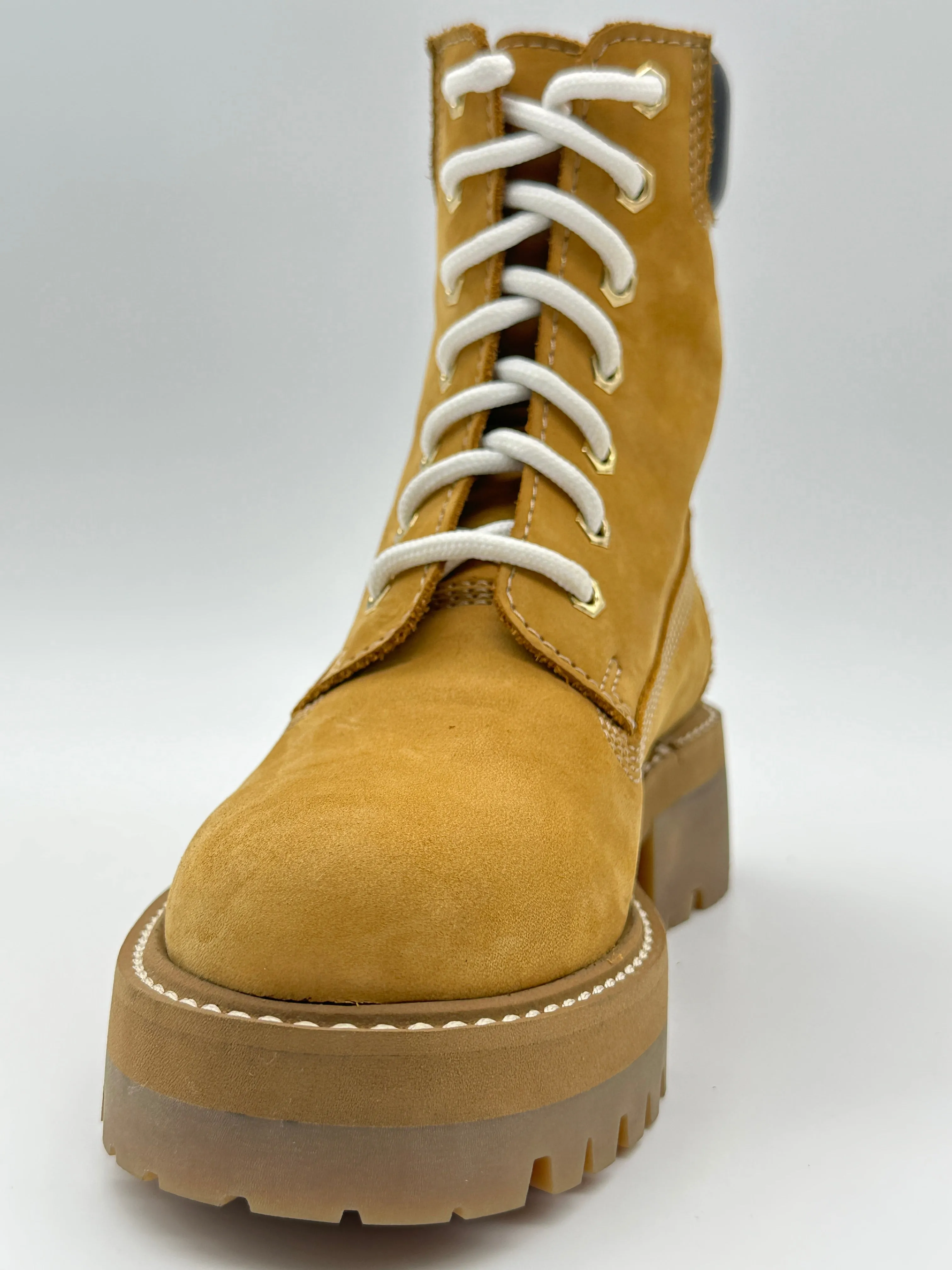 Beige Mid Boots