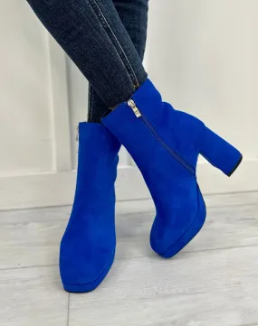 Big Step Booties In Electric Blue