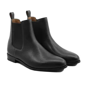 Camellia - Men's Black Pebble Grain Chelsea Boot