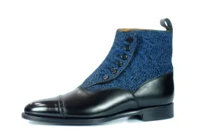 Carkeek - MTO - Black Calf / Blue Poulsbo - TMG Last - Single Leather Sole