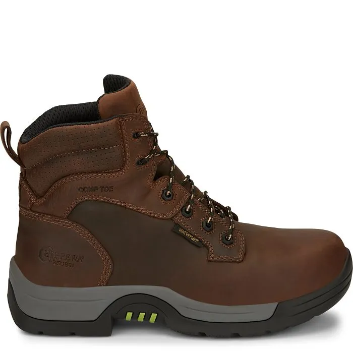 Chippewa Men's  Fabricator 6" Comp Toe WP Work Boot - Brown - 31001