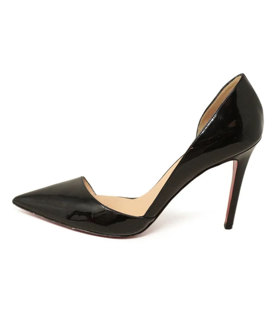 Christian Louboutin Black Patent Leather Heels sz 10.5