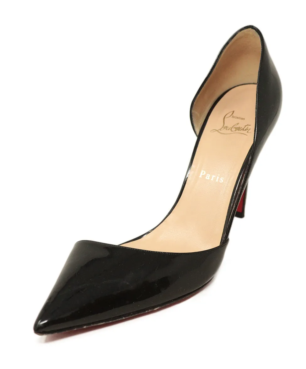 Christian Louboutin Black Patent Leather Heels sz 10.5