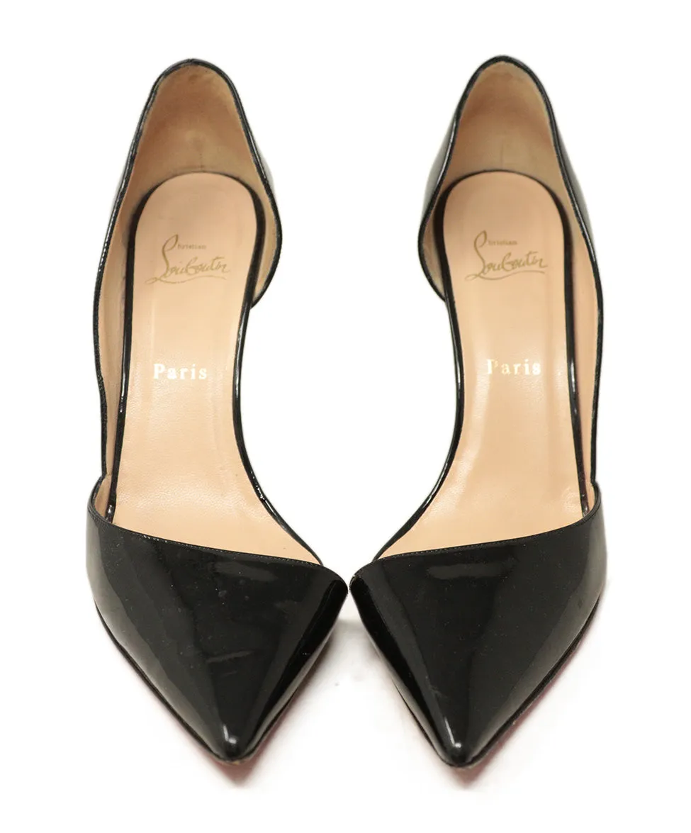 Christian Louboutin Black Patent Leather Heels sz 10.5