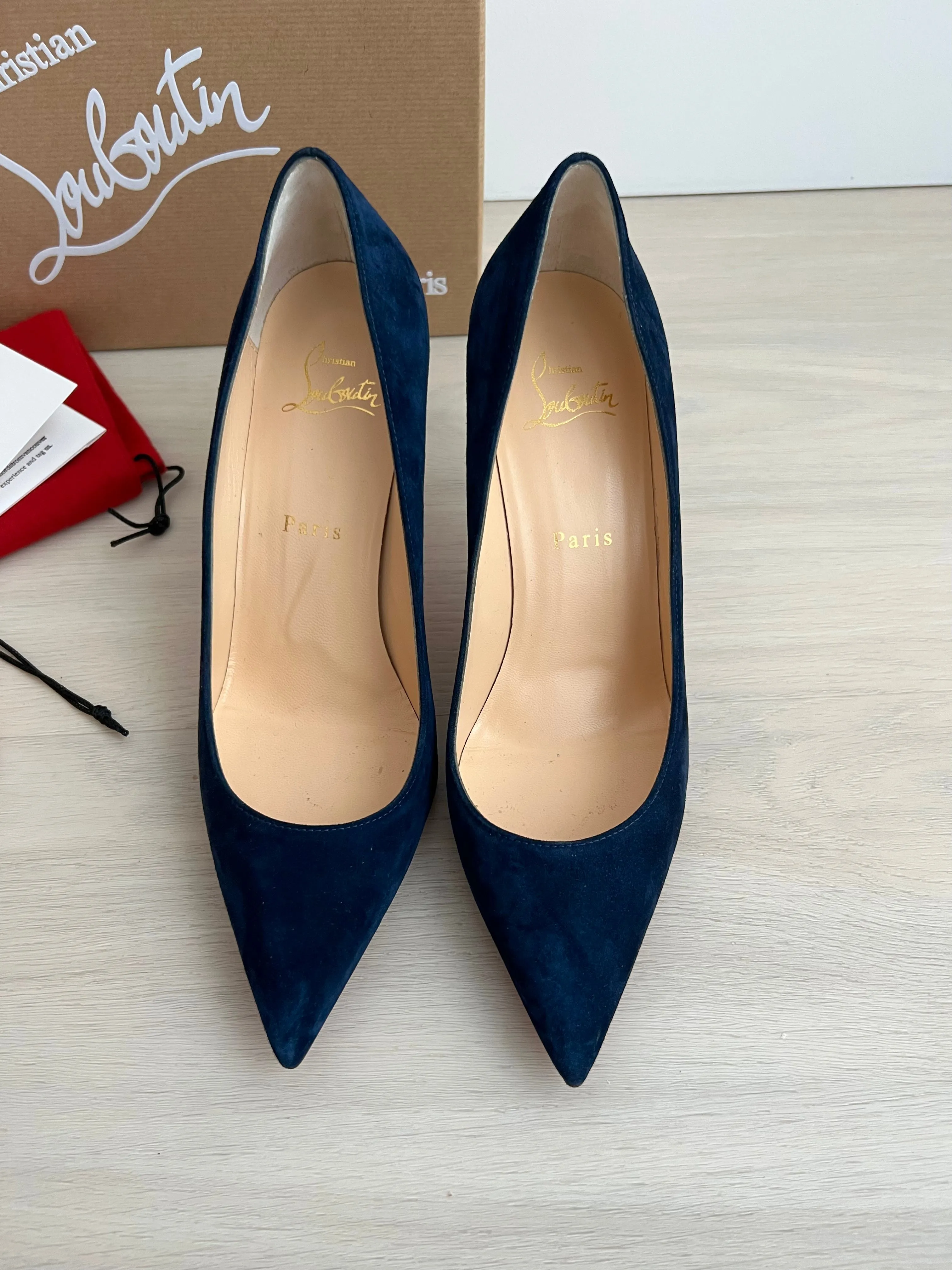 Christian Louboutin Kate 85 Veau Velour Heels