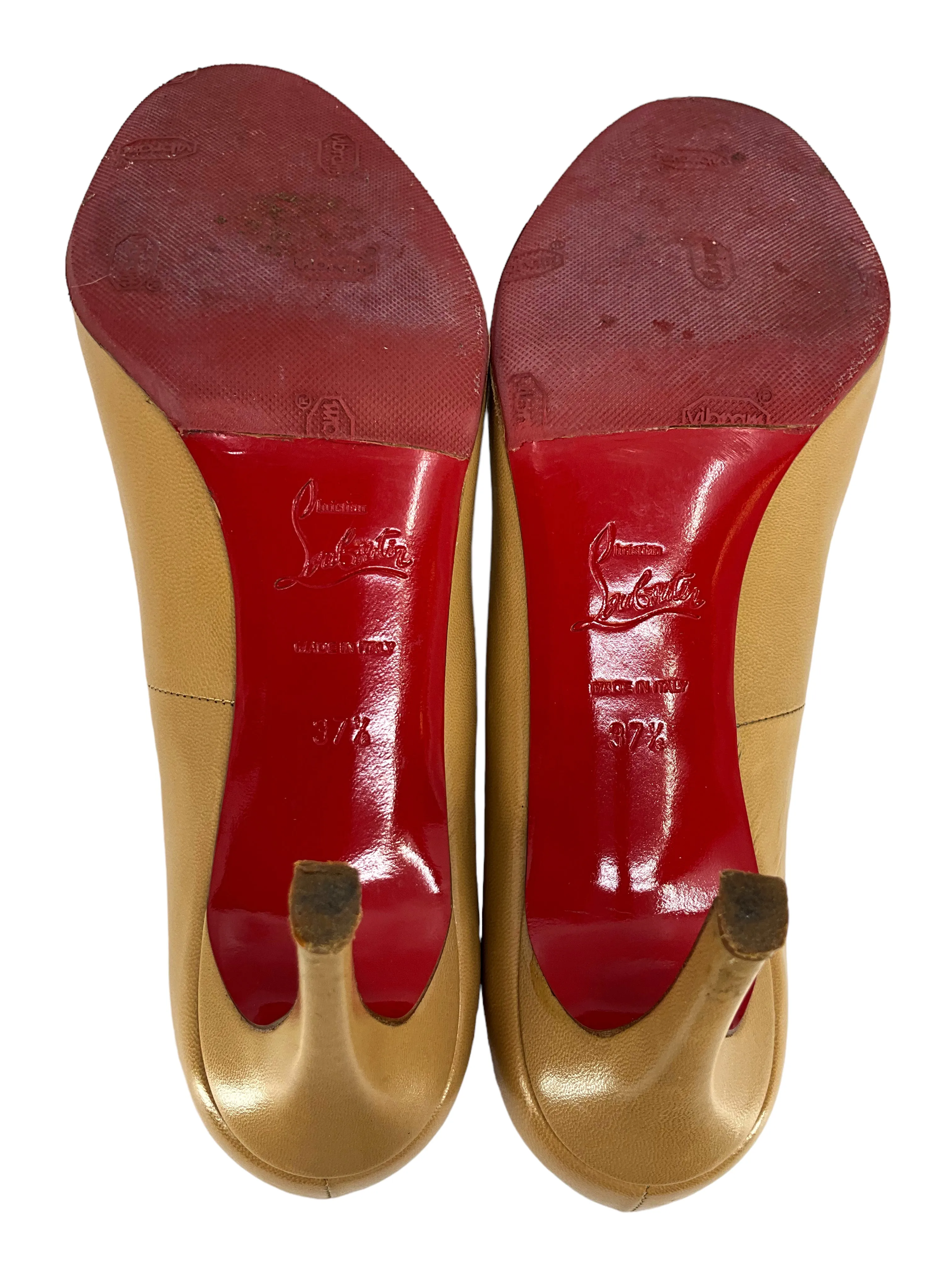 Christian Louboutin Leather Simple Pumps Size 7.5