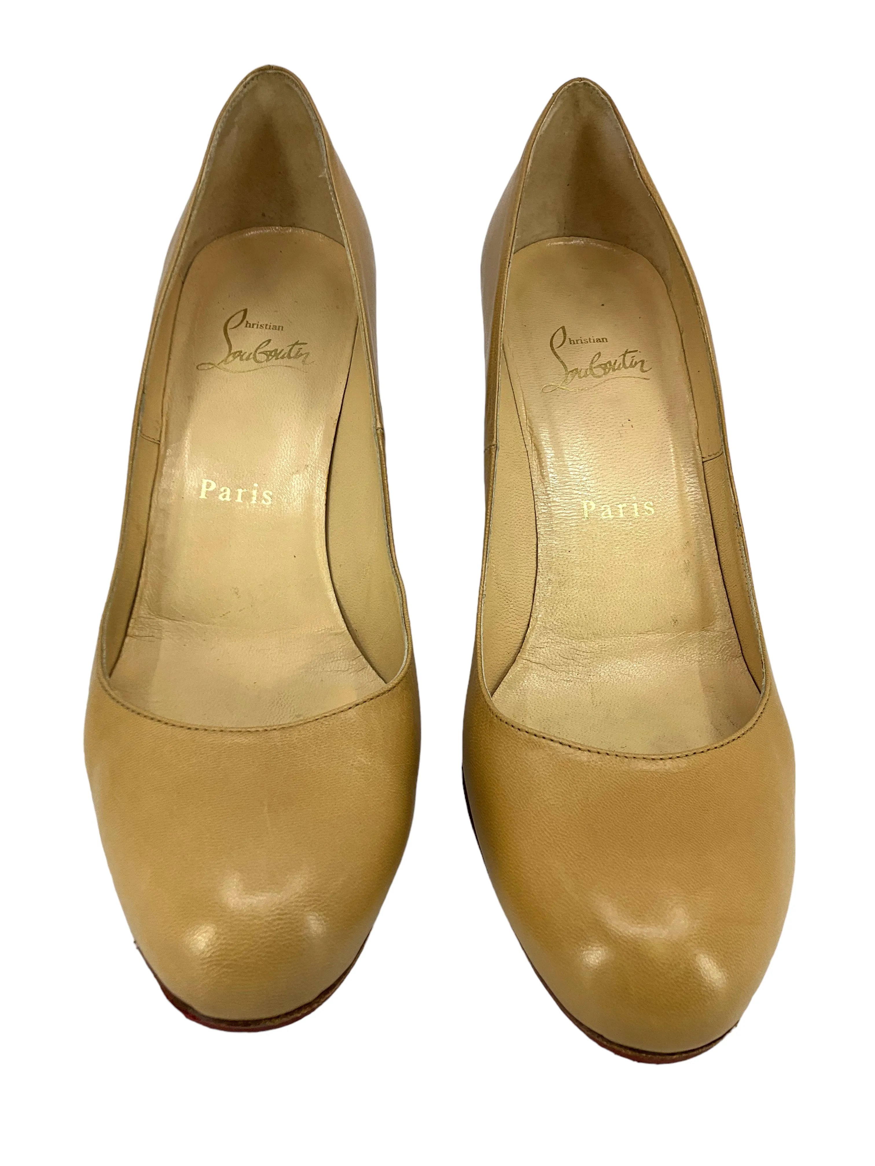 Christian Louboutin Leather Simple Pumps Size 7.5