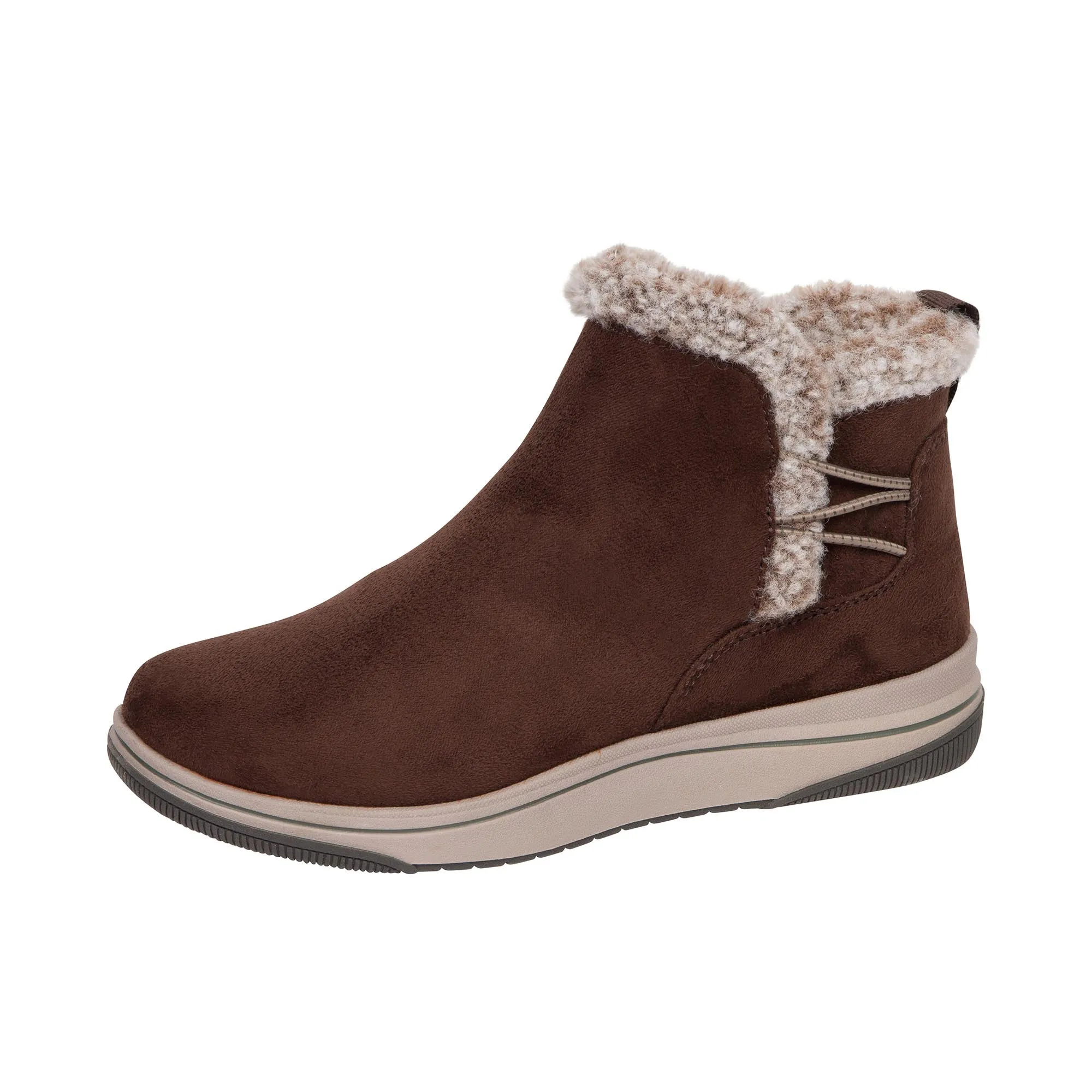 Clarks Womens Breeze Fur Dark Brown