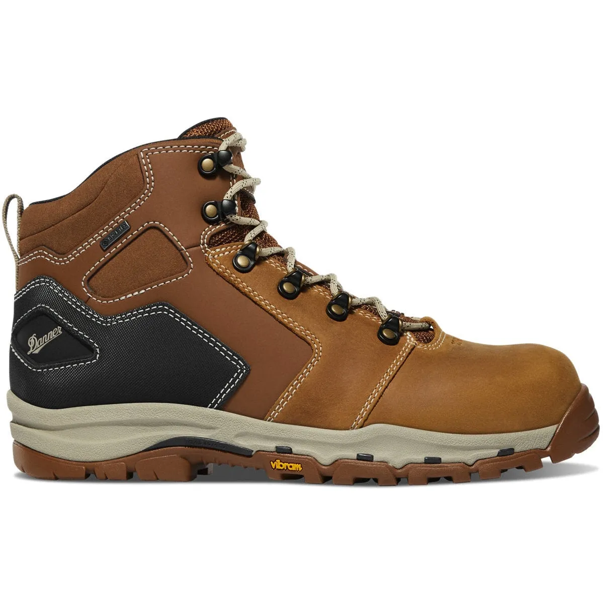 Danner Men's Vicious 4.5 Comp Toe WP Slip Resist Work Boot -Tan- 13886