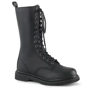 Demonia BOLT-300 | Black Vegan Leather Combat Boots