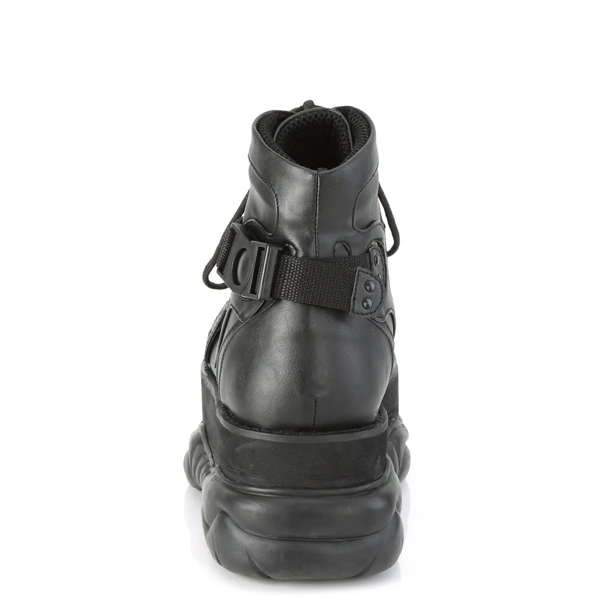 Demonia NEPTUNE-181 | Black Vegan Leather Unisex Boots