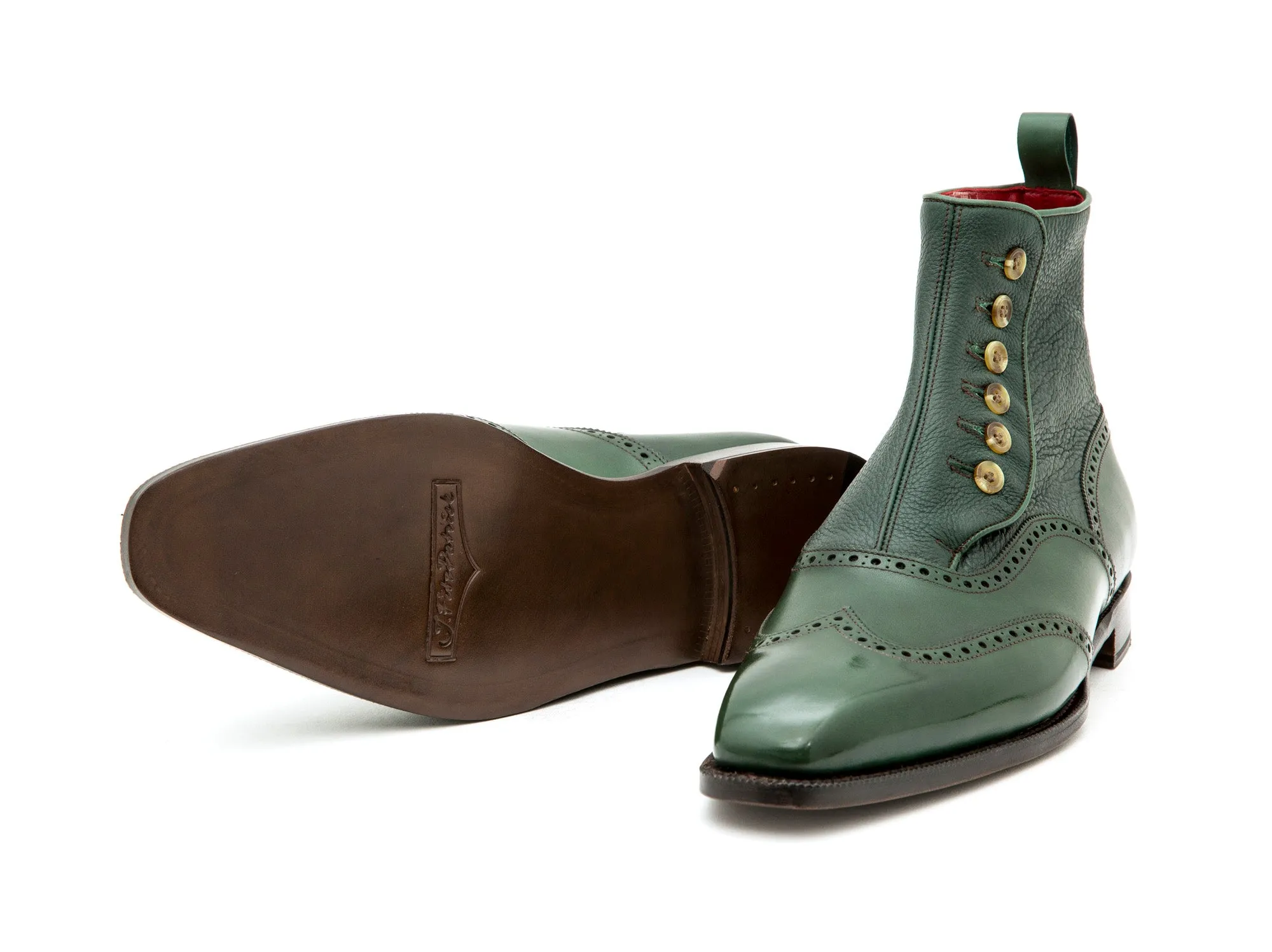 Grandview - MTO - Forest Green Calf / Dark Green Soft Grain - MGF Last - Single Leather Sole