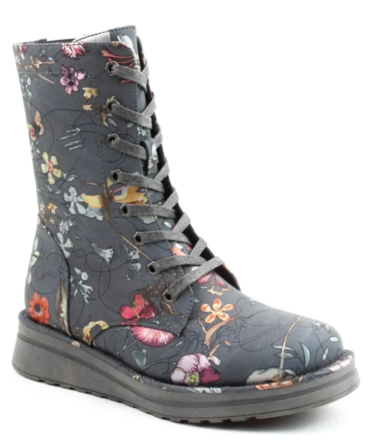 Heavenly Feet Martina Ladies Floral Print lace Up Boot