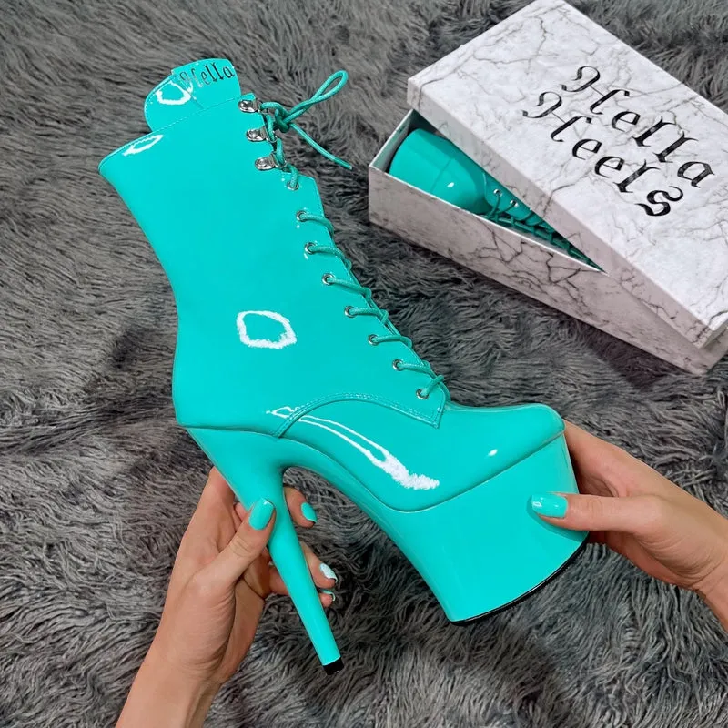 Hella Heels LipKit 7inch Boots - Minted