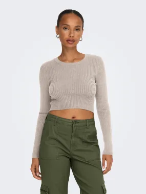 Karol LS Crop O-Neck Pullover