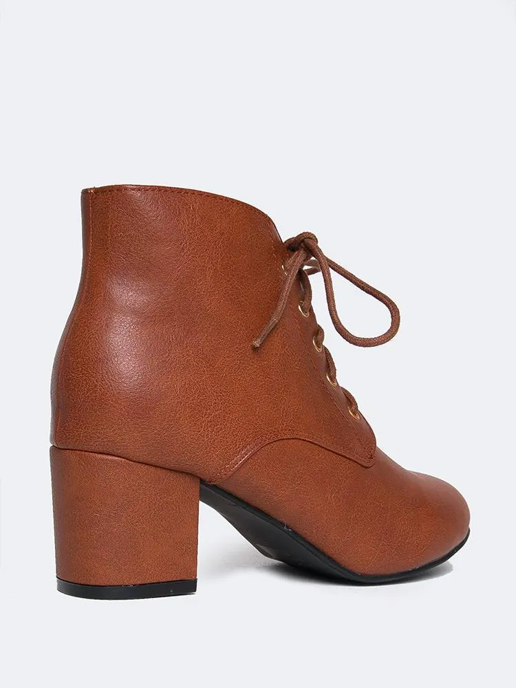 Lace Up Ankle Bootie