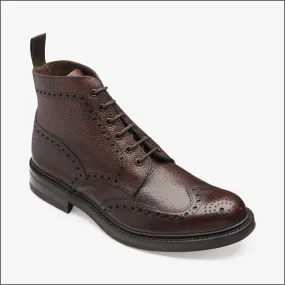 Loake Bedale Oxblood Grain Brogue Boots Size 7*