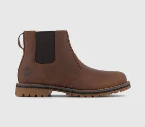 Mens Timberland Larchmont Chelsea Rust Full Grain