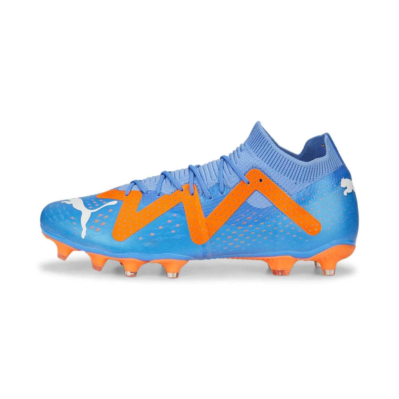 Puma men's football boot with mixed shape studs Future Match FG/AG 107180 01 blue-orange