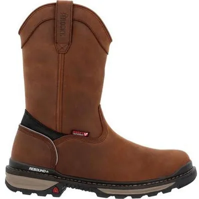 Rocky Men's Rams Horn 10" Comp Toe WP Pull On Work Boot -Horse- RKK0443