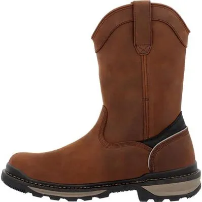 Rocky Men's Rams Horn 10" Comp Toe WP Pull On Work Boot -Horse- RKK0443