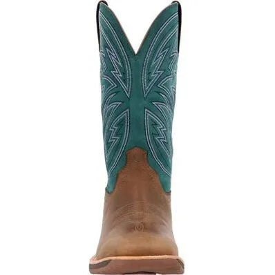 Rocky Men's Tall Oaks 12 ST Slip Resist Western Work Boot -Teal- RKW0406