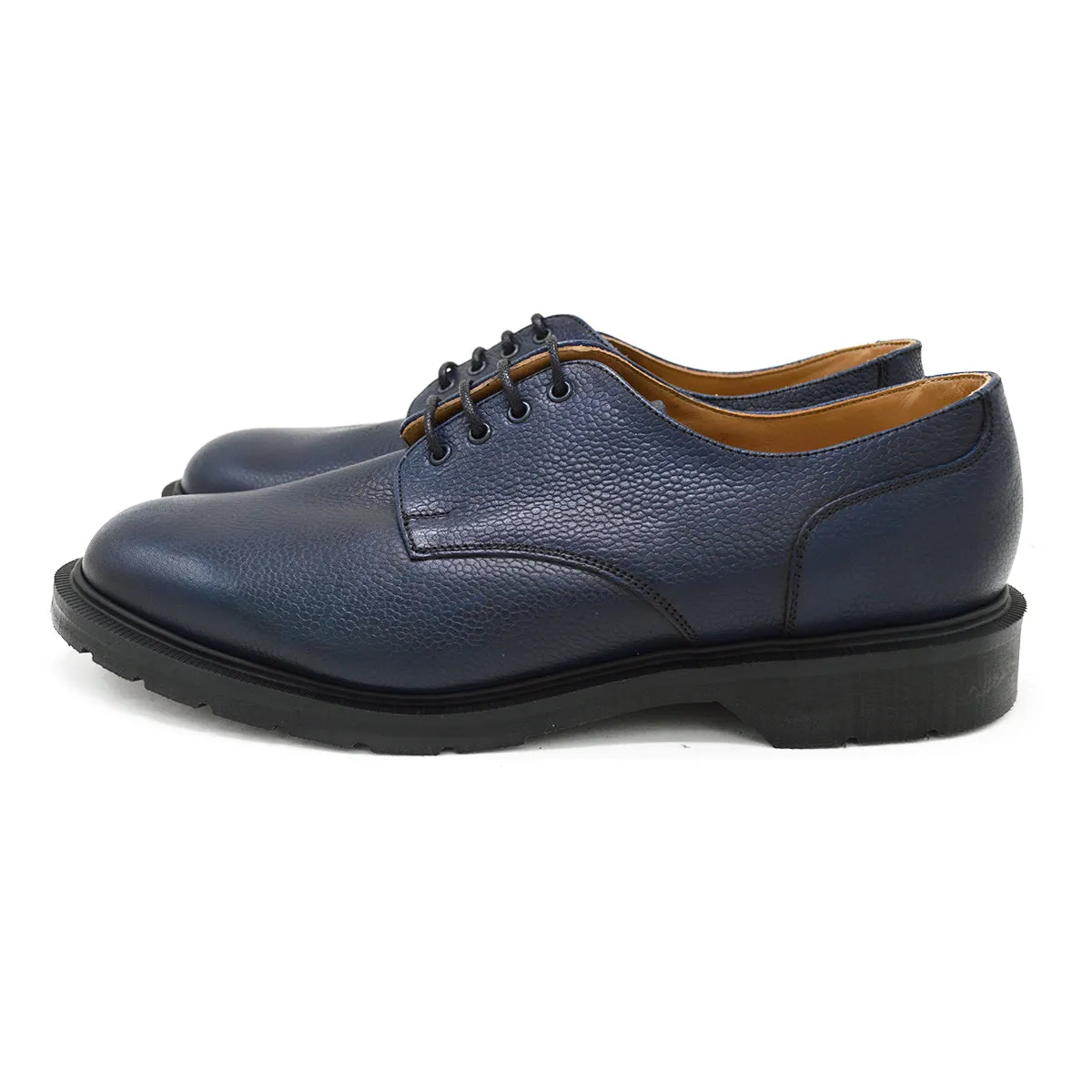 SOLOVAIR Premium Gibson Shoe -Navy Scotch Grain