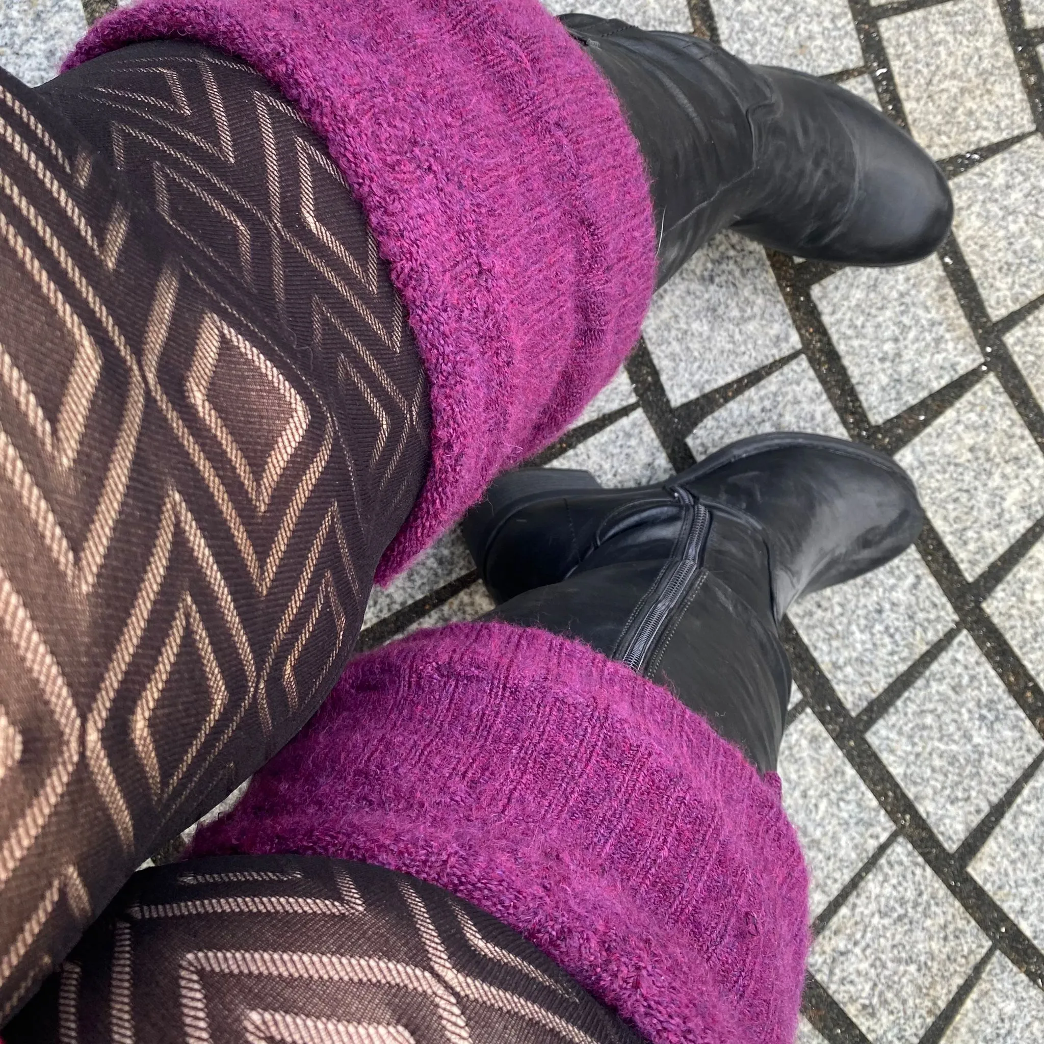 Thigh High Socks - Figgy Pudding