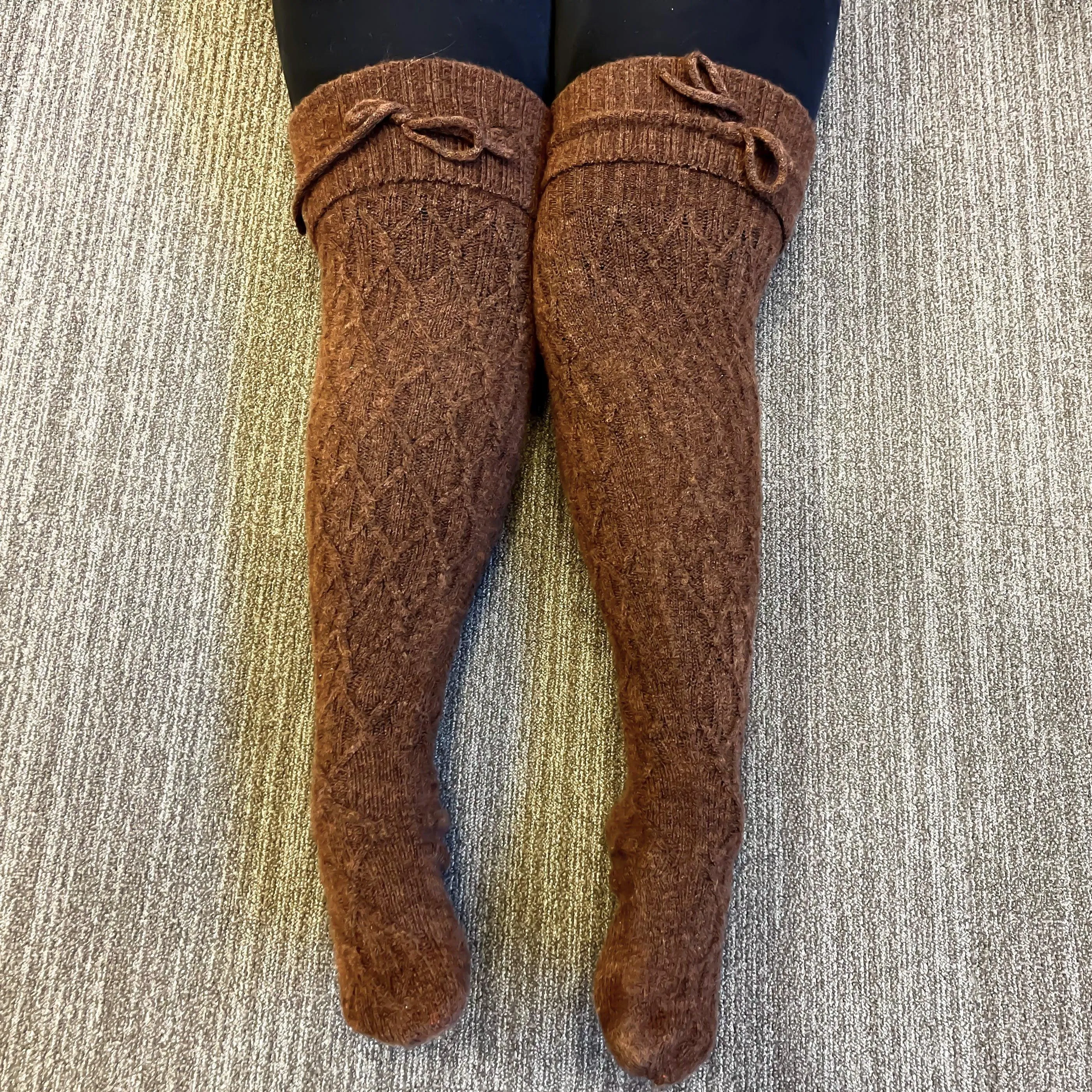 Thigh High Socks - Hot Chocolate