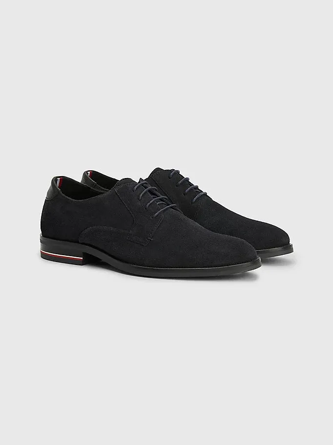 Tommy Hilfiger MENS Signature Suede Shoe Navy