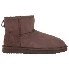 Ugg Womens Boots Classic Mini II Casual Pull-On Ankle Suede - UK 5