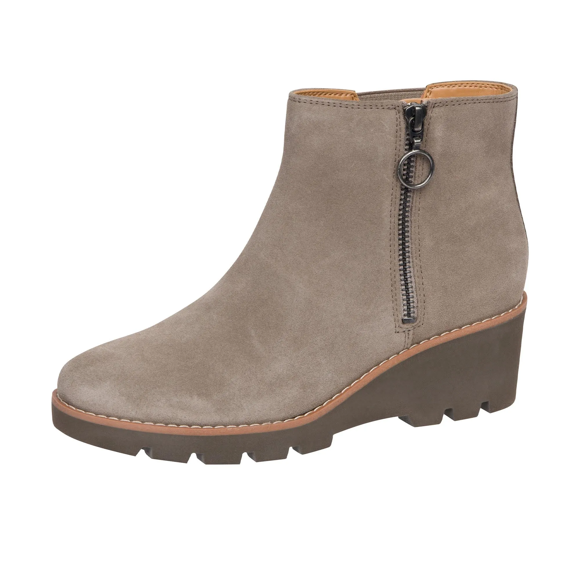 Vionic Womens Hazel Stone Suede