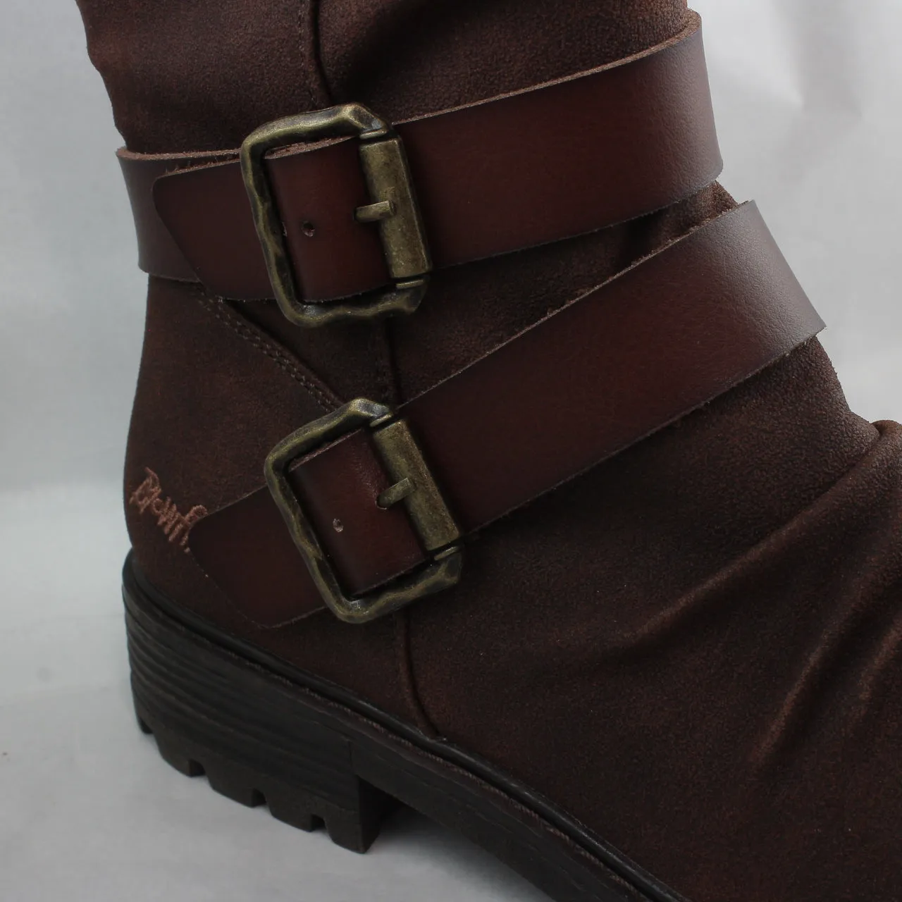 Womens Blowfish Malibu Redial Knee Boots Tobacco Rustic