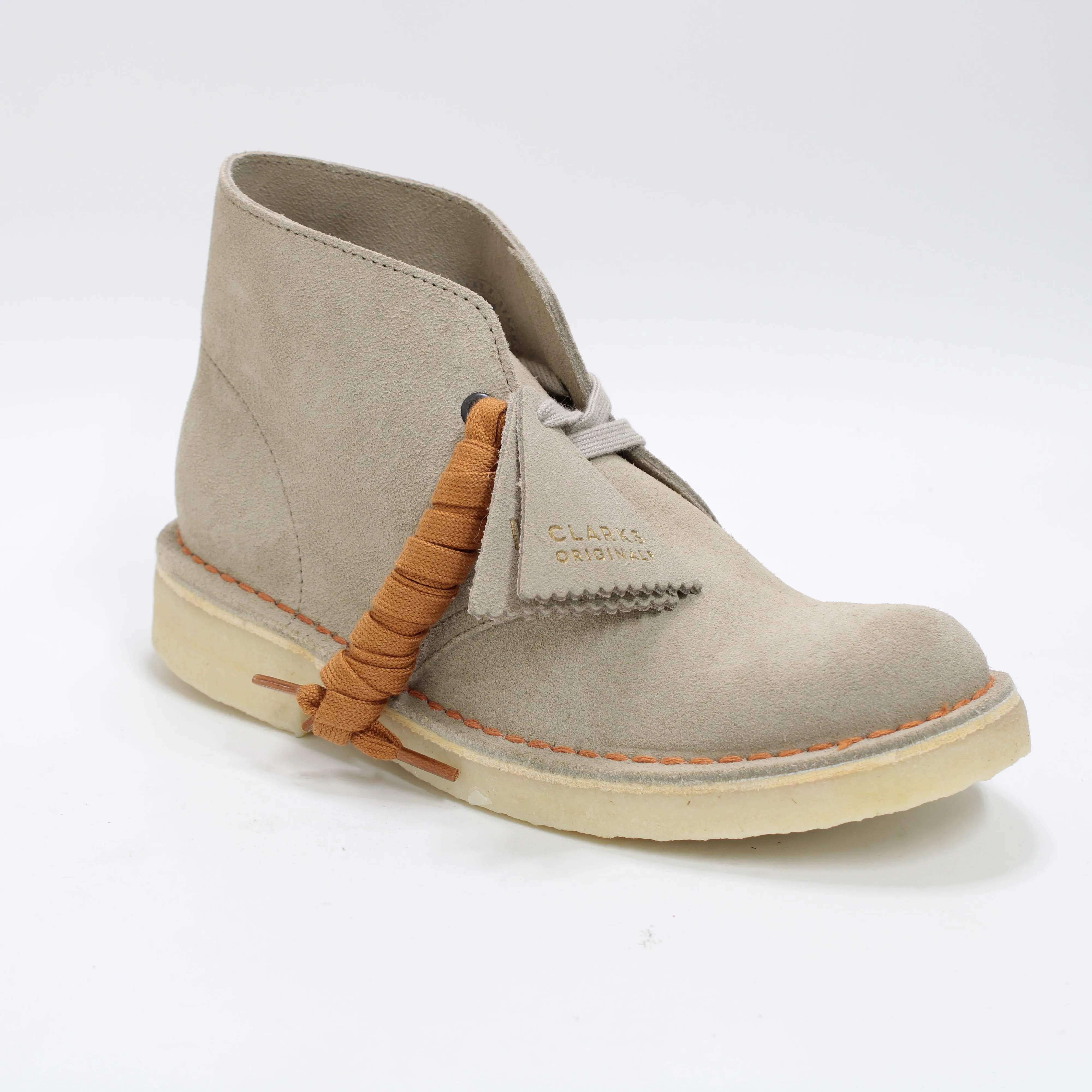 Womens Clarks Originals Desert Boots Sand Suede