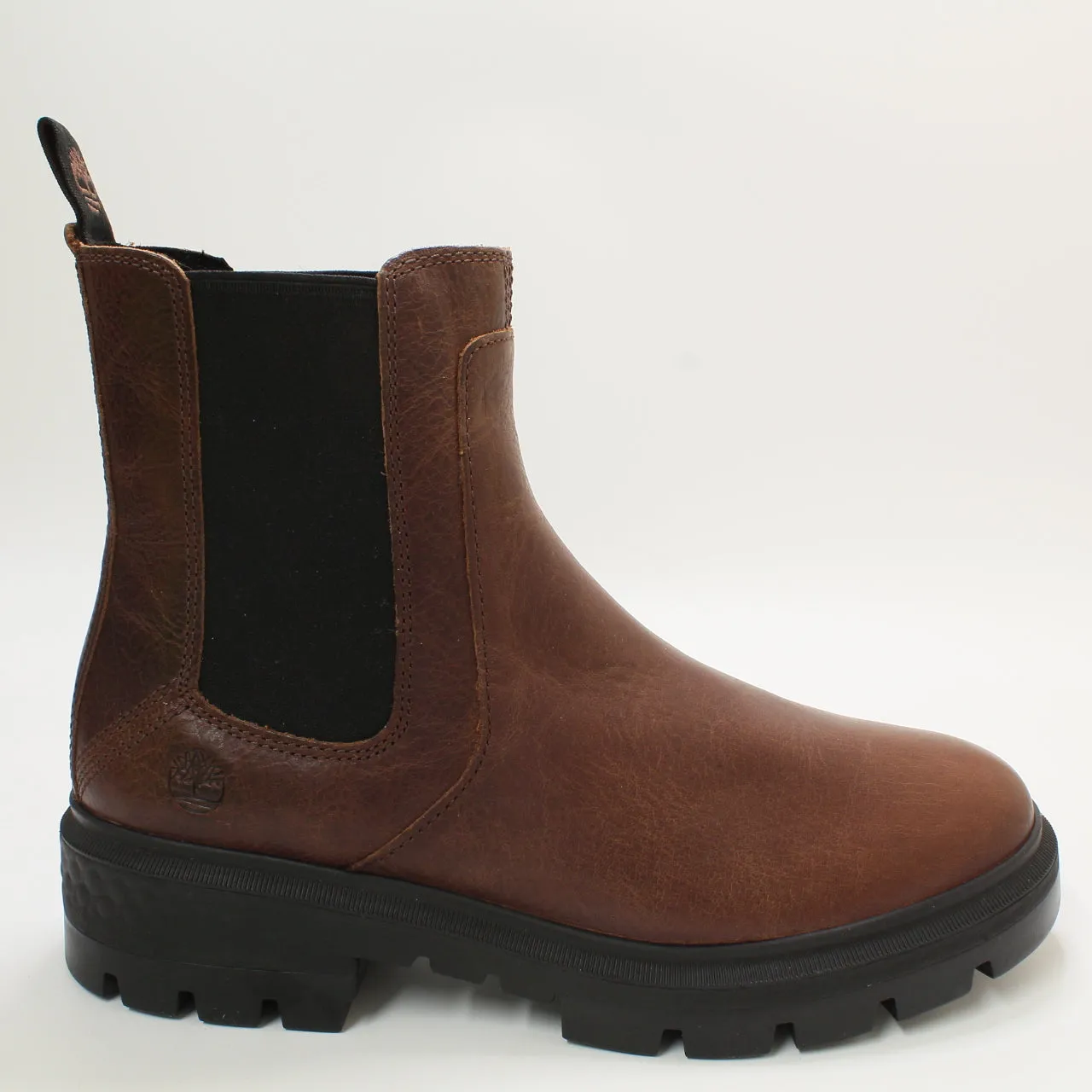 Womens Timberland Cortina Valley Chelsea Dark Brown Grain Uk Size 6